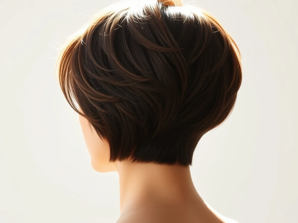 Short Stacked Wedge - stylish modern wedge haircut