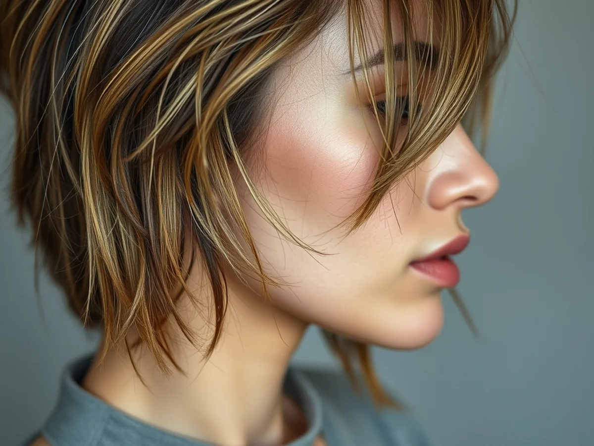Textured Modern Wedge - stylish modern wedge haircut