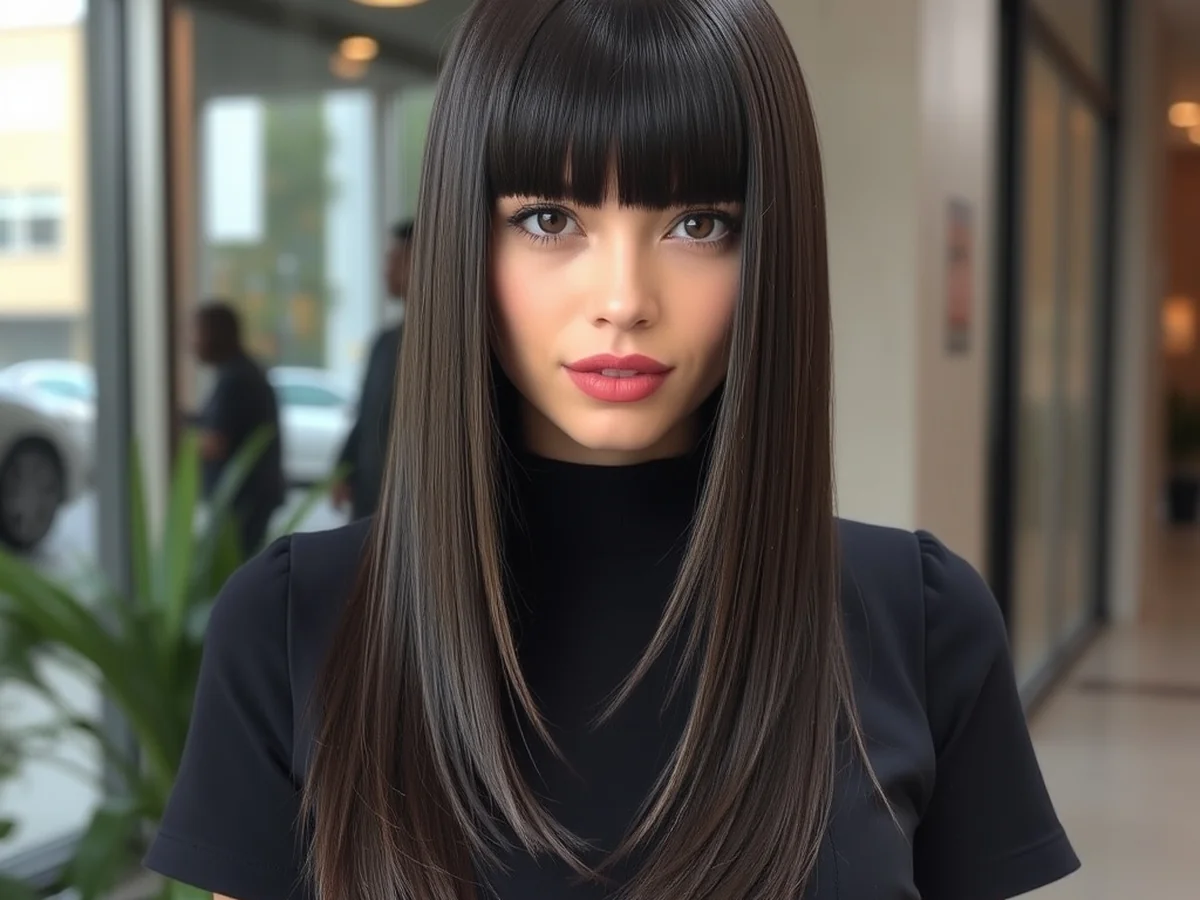 Sleek Straight Style - trendy hairstyles