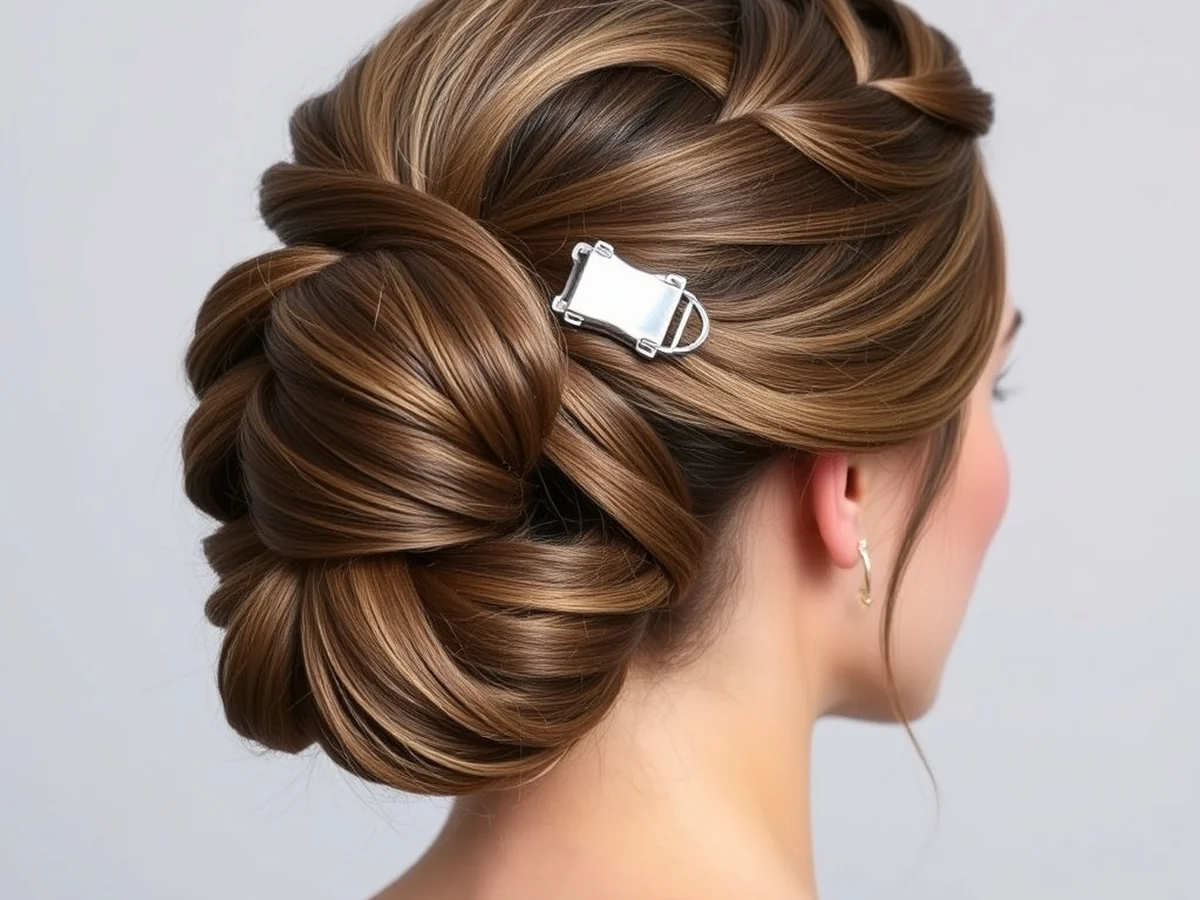 French Twist Variation - updos for thin hair