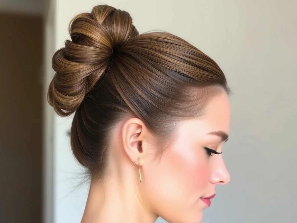 Half Up Knots - updos for thin hair