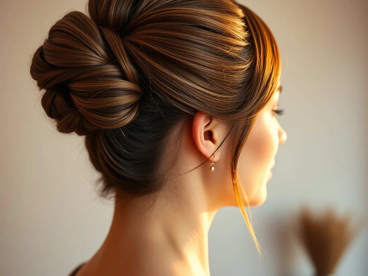 Twisted Side Updo - updos for thin hair