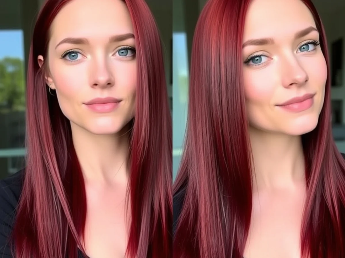 Cool Undertone Matches - wine red hair color