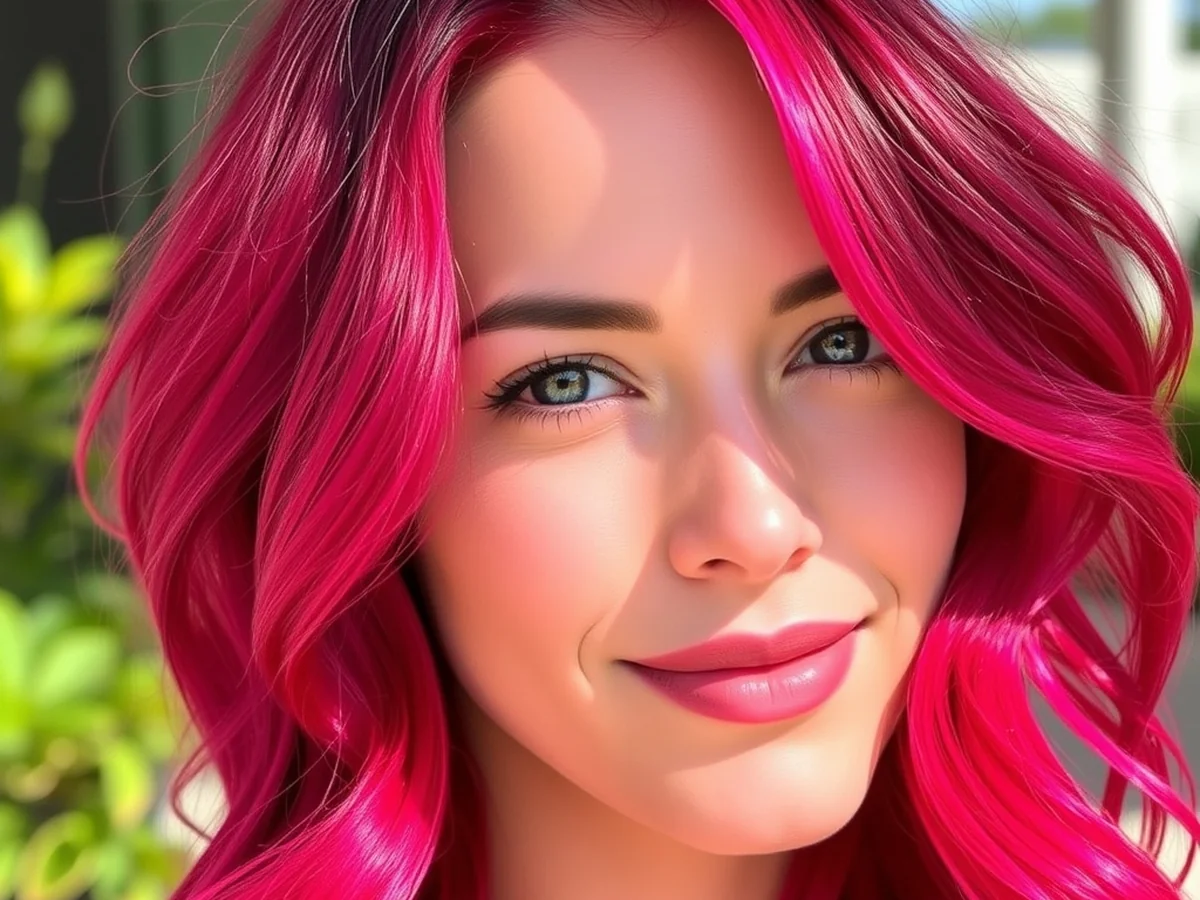 Sangria Hair Color - wine red hair color
