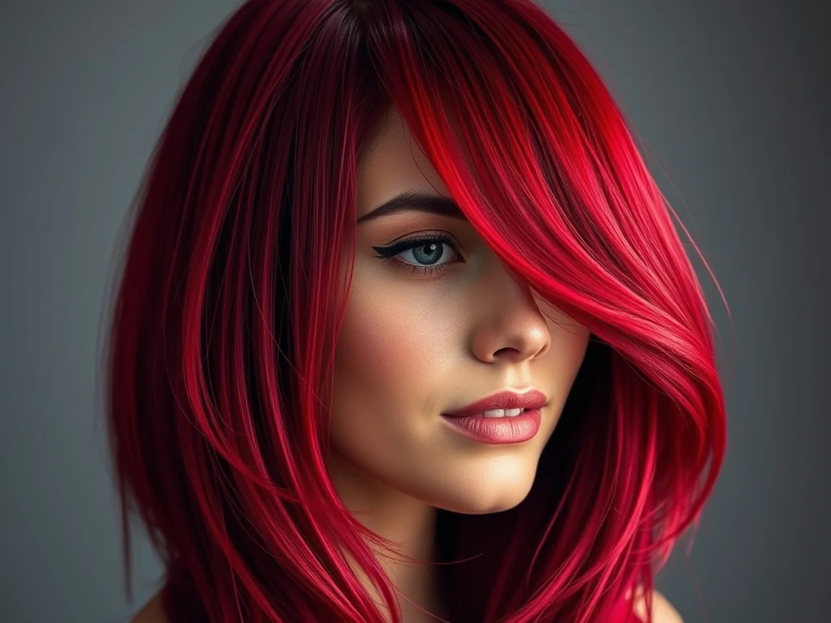 Vibrant Wine Shades - wine red hair color