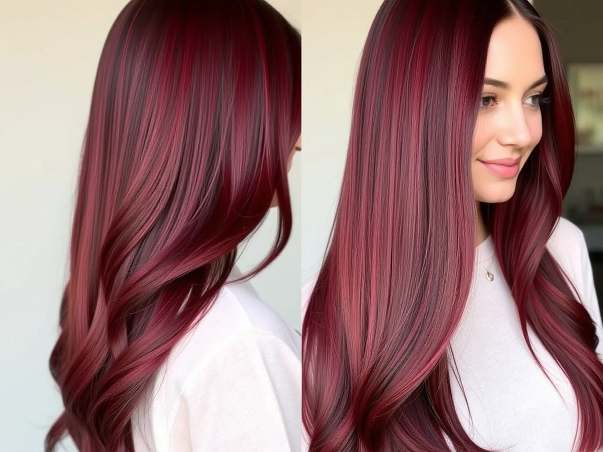 Wine Red Without Bleach - wine red hair color
